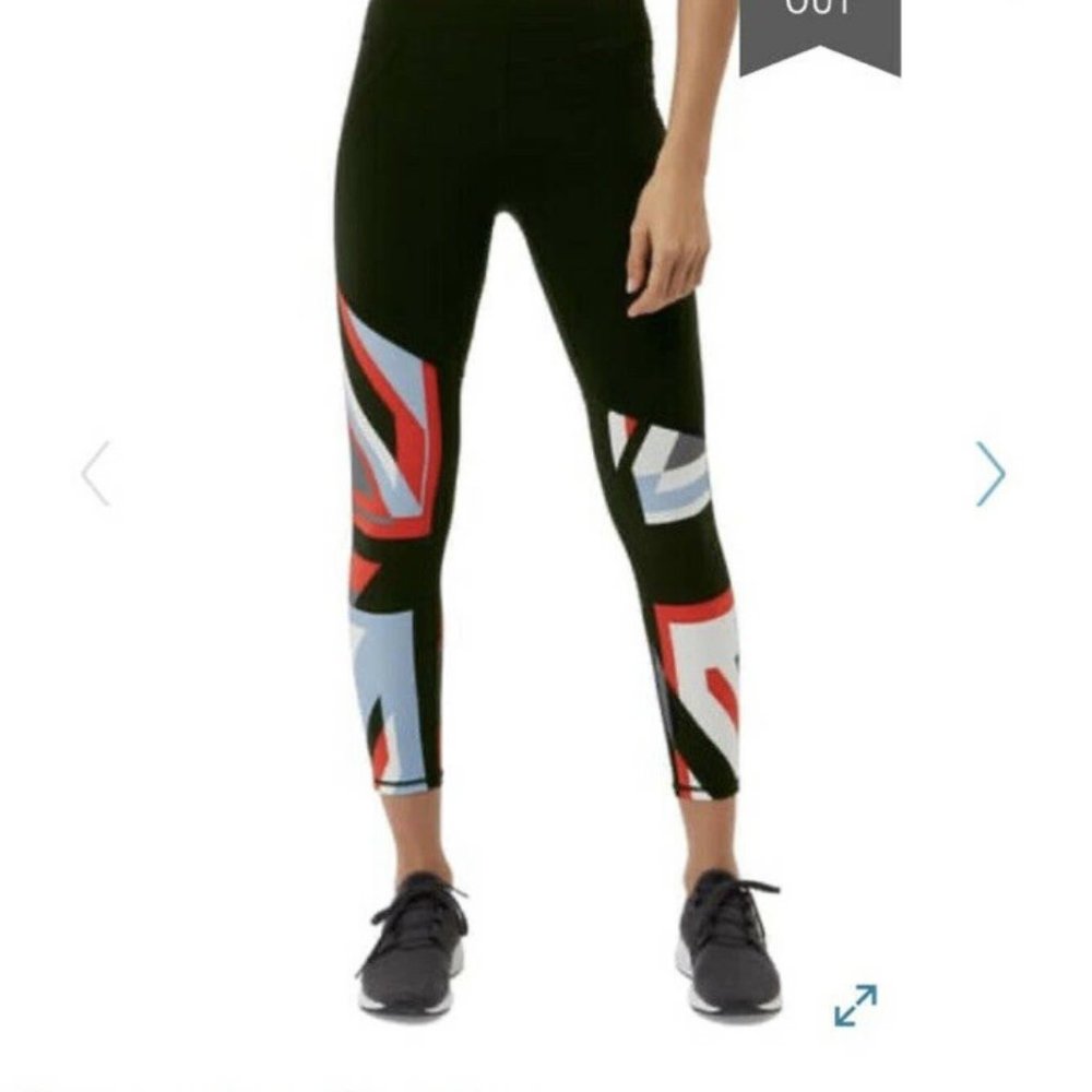 Sweaty Betty Power Union Jack Ankle 7/8 Leggings L Large